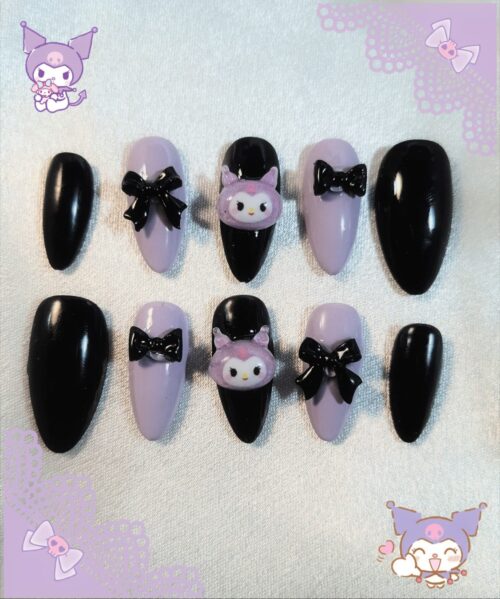Kuromi Nails